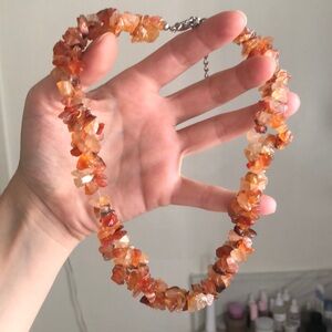 Orange Gemstone Necklace